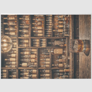 Whiskey Decoupage - Rustikale Bar Elegance Seidenpapier