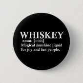 Whiskey Definition lustige Alkohol Redewendungen G Button (Vorderseite)