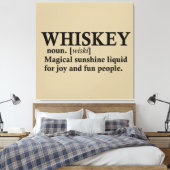 Whiskey-Definition lustige Trinkquoten Leinwanddruck (Insitu (Schlafzimmer))