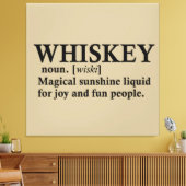 Whiskey-Definition lustige Trinkquoten Leinwanddruck (Insitu (Wohnzimmer))