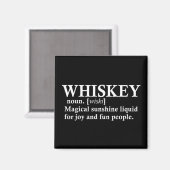 Whiskey-Definition lustige Trinkquoten Magnet (Vorderseite/Rückseite)