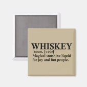 Whiskey-Definition lustige Trinkquoten Magnet (Vorderseite/Rückseite)