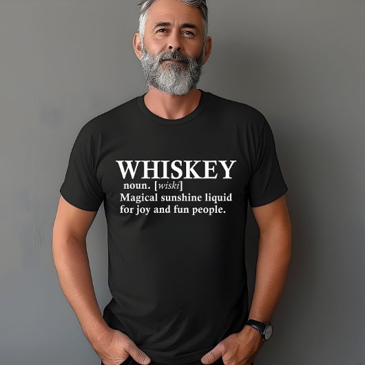 Whiskey-Definition lustige Trinkquoten T-Shirt