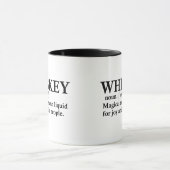 Whiskey-Definition lustige Trinkquoten Tasse (Zentrum)