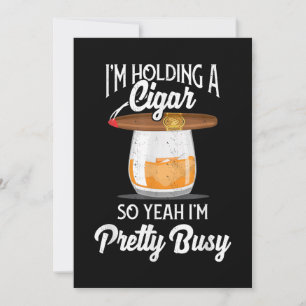Whiskey, den ich halte, also bin ich Hübsch beschä Dankeskarte