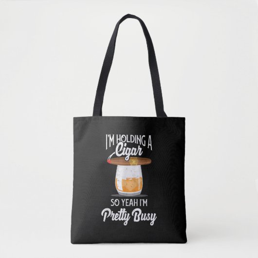 Whiskey, den ich halte, also bin ich Hübsch beschä Tasche (Vorderseite)