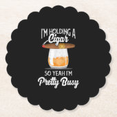 Whiskey, den ich halte, also bin ich Hübsch beschä Untersetzer (Vorderseite)