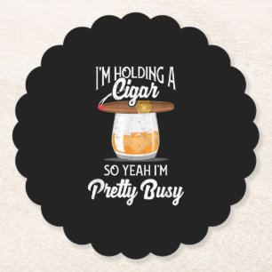 Whiskey, den ich halte, also bin ich Hübsch beschä Untersetzer