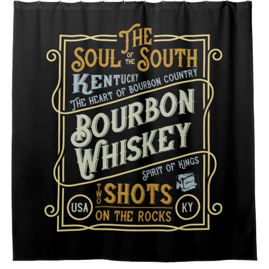 Whiskey Duschvorhang (Vorderseite)