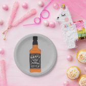 Whiskey Flasche 21. Geburtstag Whiskey Liebhaber Pappteller (Party)