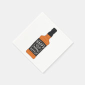 Whiskey Flasche 21. Geburtstag Whiskey Liebhaber Serviette (Ecke)