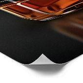 Whiskey-Flasche zum perfekten Geburtstag Poster (Ecke)