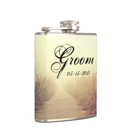 Whiskey Flask Sunrise Passway Walkway Path S Flachmann (Rechts)