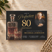 Whiskey-Foto zum 80. Geburtstag - Im Laufe der Zei
