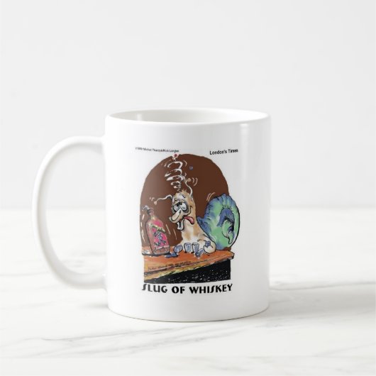 Whiskey Funny Snail Geschenke & T-Shirts Kaffeetasse (Links)