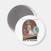Whiskey Funny Snail Geschenke & T-Shirts Magnet (Vorderseite/Rückseite)