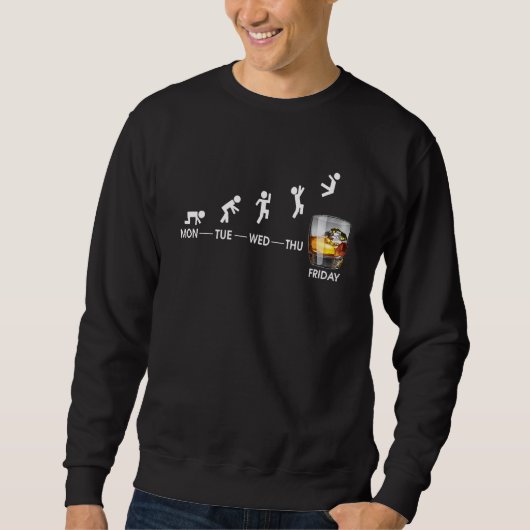 Whiskey für Männer Spaß Sweatshirt (Vorderseite)