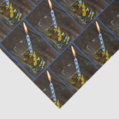 Whiskey Glass mit Birthday Candle Seidenpapier (Detail)