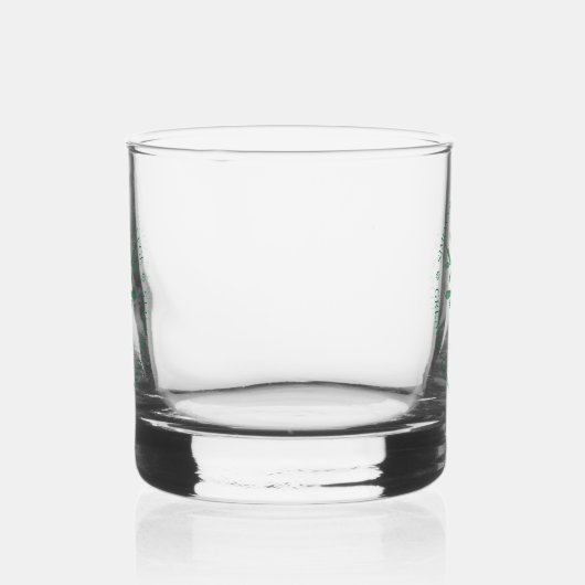 Whiskey Glass mit dem Simon's Rock Siegel in Green Whiskyglas (Links)
