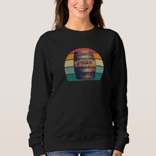 whiskey glass scotland barrel keg barrels alcohol sweatshirt (Vorderseite)
