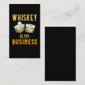 Whiskey Glasses Bourbon Drink Spaß Visitenkarte (Vorne/Hinten)