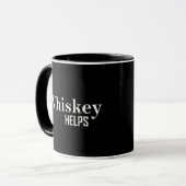 Whiskey hilft beim Trinken von Alkoholquoten Tasse (Vorderseite Links)