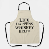 Whiskey hilft witzige Redewendungen Schürze (Vorderseite)