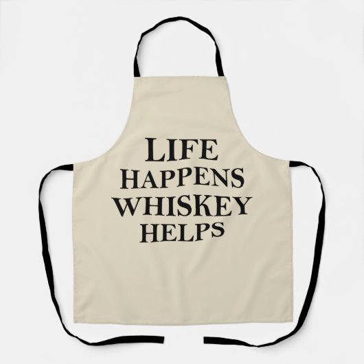 Whiskey hilft witzige Redewendungen Schürze (Vorderseite)