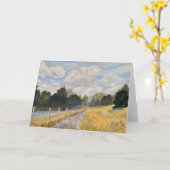 Whiskey Hill Winter Grußkarte Karte (Gelbe Blume)