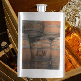 Whiskey-Holzfass Kegs Mit Monogramm Flachmann