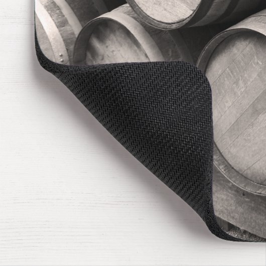 Whiskey-Holzfässer Mousepad (Ecke)