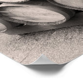 Whiskey-Holzfässer Poster (Ecke)