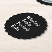 Whiskey India Foxtrot Echo Untersetzer (angewinkelt)