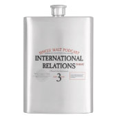 Whiskey & IR Theorieflasche "White Label" Flachmann (Vorderseite)