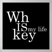 Whiskey ist mein Leben Poster (Vorne)