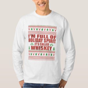 Whiskey ist mein lustiger, hässlicher Weihnachtspu T-Shirt