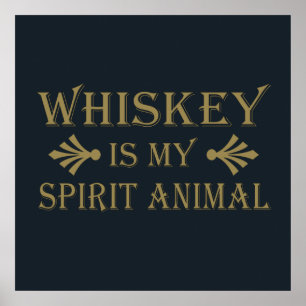 Whiskey ist mein Seelenverwandter Poster