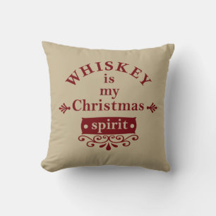 Whiskey ist mein Weihnachtsgeist Kissen