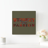 Whiskey ist meine Leidenschaft für lustige alkohol Quadratische Wanduhr (Zuhause)