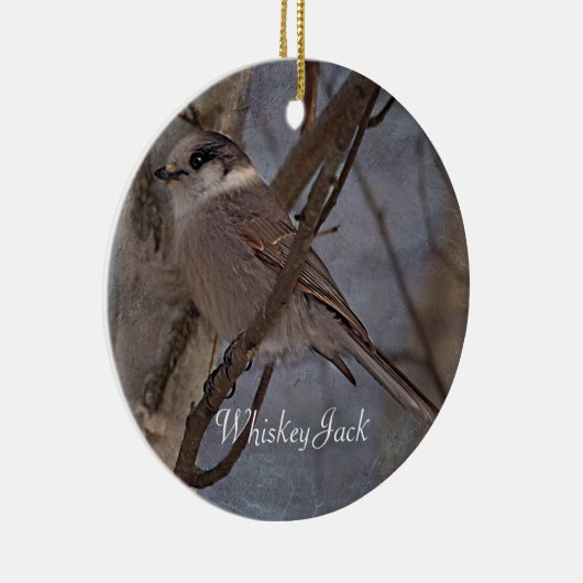 Whiskey Jack Fotorunde Keramikornament (Rechts)