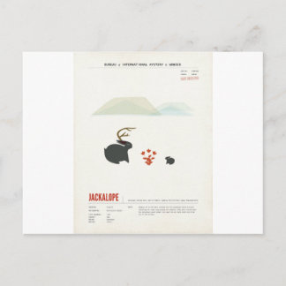 Whiskey Jackalope Postkarte