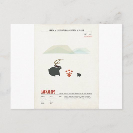 Whiskey Jackalope Postkarte (Vorderseite)