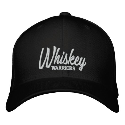 Whiskey-Krieger Bestickte Baseballkappe (Vorderseite)
