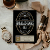 Whiskey Label Bachelor Party Bachelor Weekend Einladung