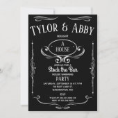 Whiskey-Label-Party Einladung (Vorderseite)