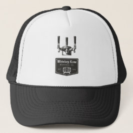 Whiskey Lane Gestochen Logo Trucker Hat Truckerkappe