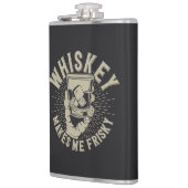 Whiskey macht mich Frisky Flachmann (Links)