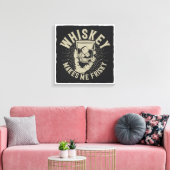 Whiskey macht mich Frisky Leinwanddruck (Insitu (Wohnzimmer))