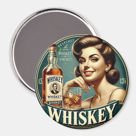 Whiskey Magnet (Vorderseite/Rückseite)
