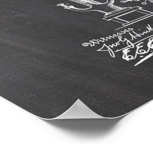 Whiskey Making Patent Poster (Ecke)